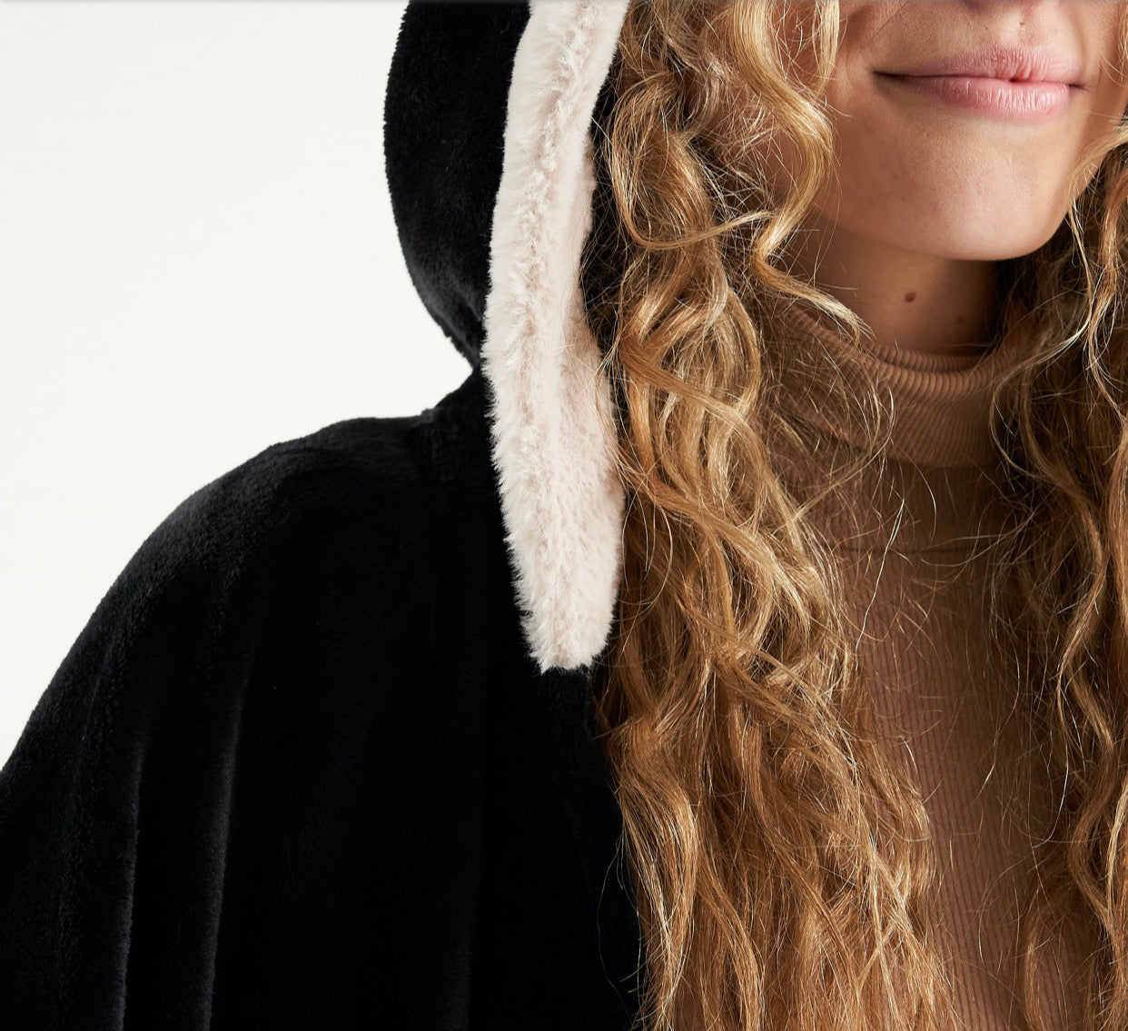 Zanya Premium Mongolian Fleece Poncho