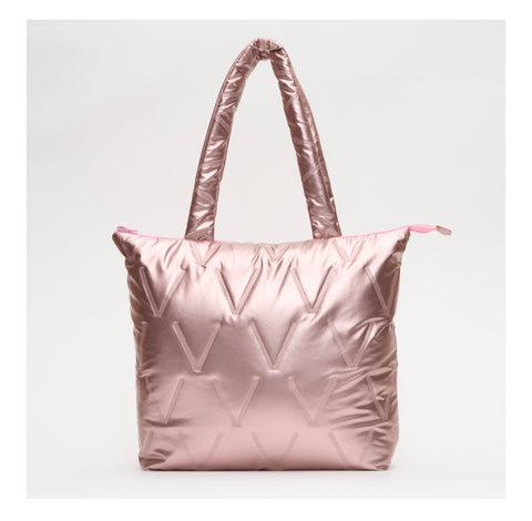 Zanya Quilted Puffer Tote Bag – Soft Padded Shoulder Bag for Women