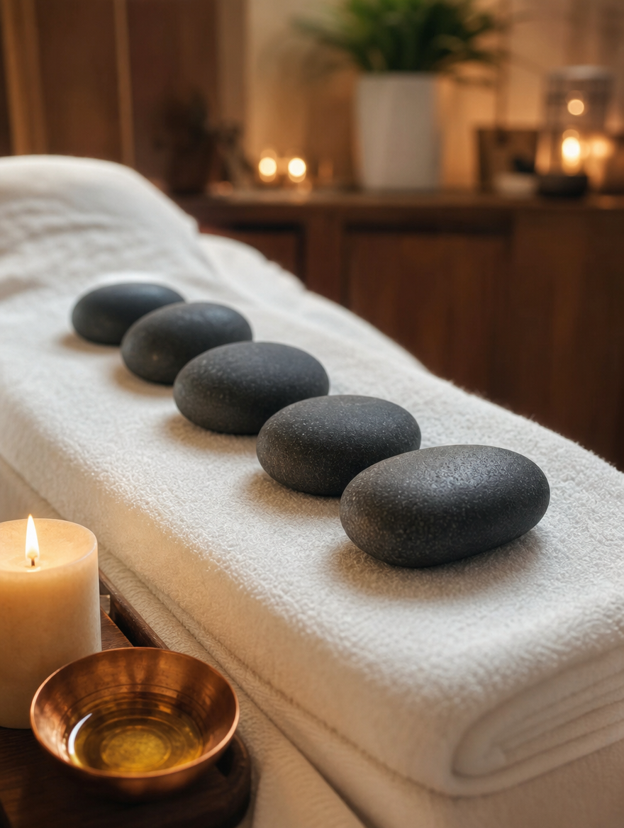 Hot stone massage