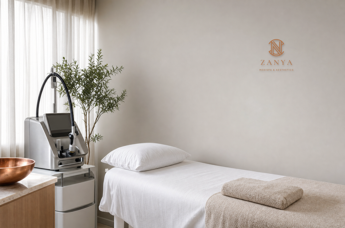 Laser treatment room at Zanya Medispa